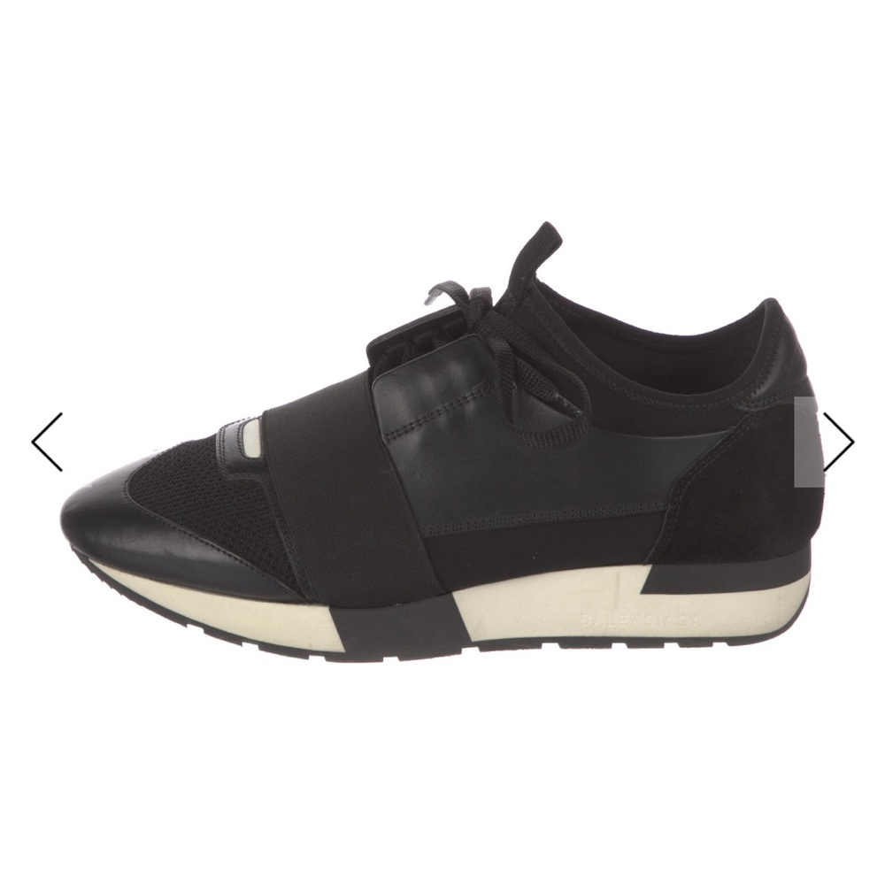 Balenciaga Black and White Women's Sneakers